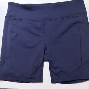 Tek Gear Women's Dark Blue Athletic, Bike/Running Shorts, 1X, NWOT